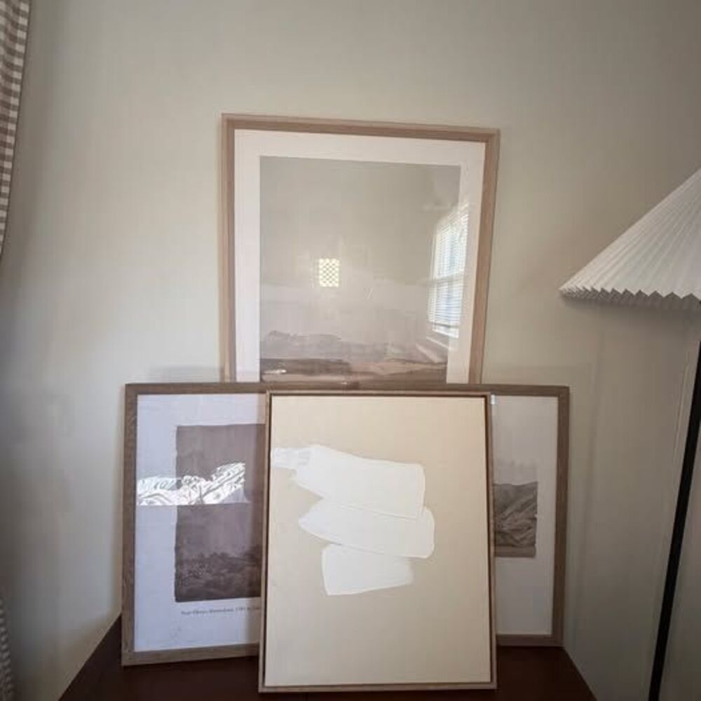 Set of 4 Framed Abstract and Landscape Art Prints